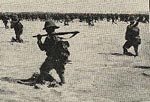 British troops advancing at Basra